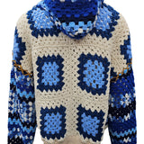 Lydia One Of A Kind Square Flower Crotchet Hoodie