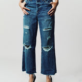 Carrie/Crispy Denim Relaxed Crop