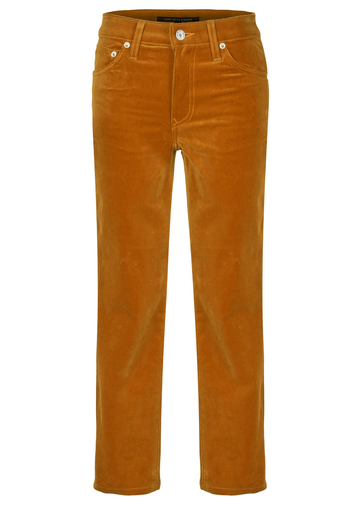 Candice/Stretch Velvet Cropped Skinny
