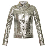 Donna Leather Trucker Jacket