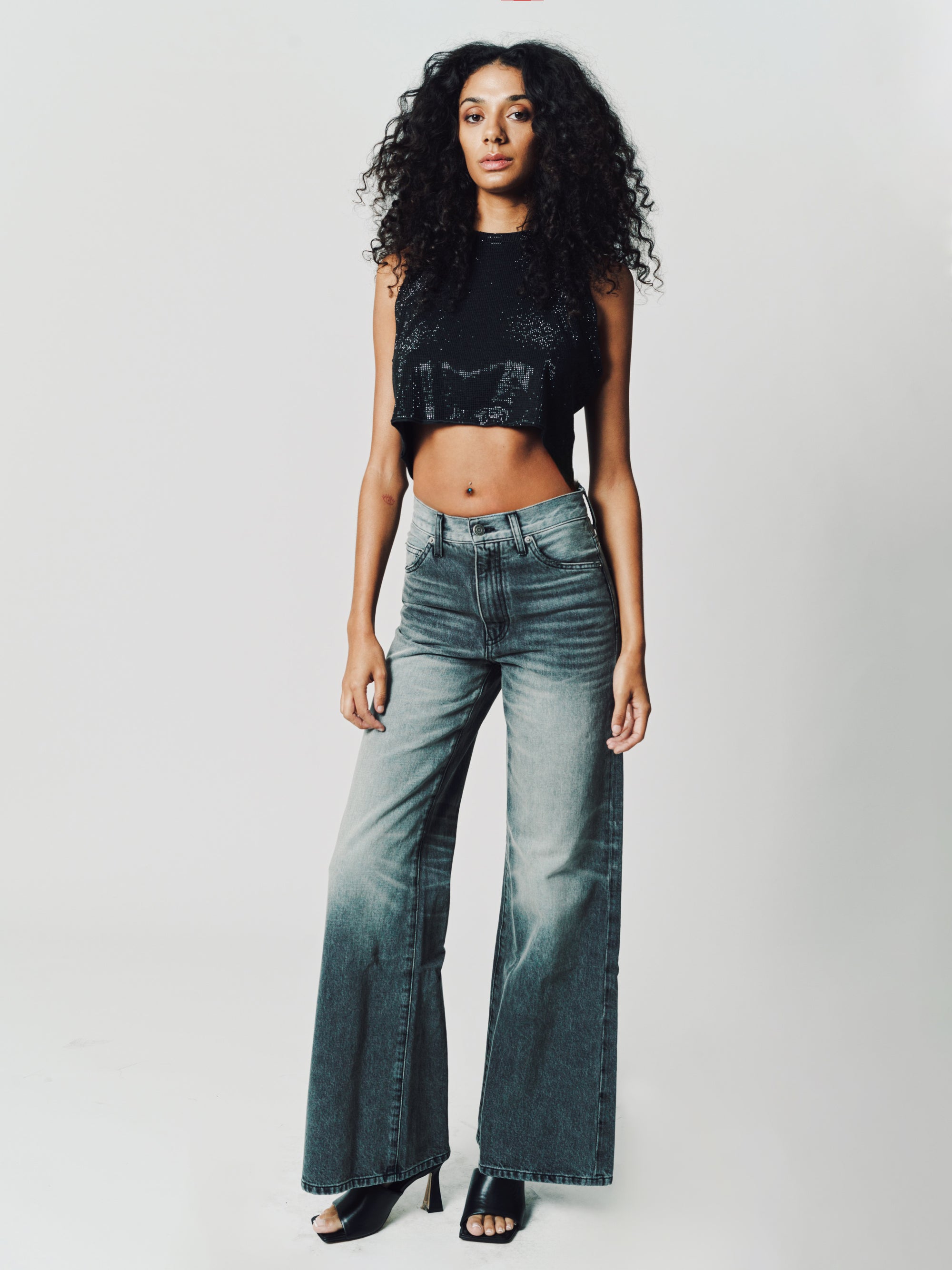 Mia-Rigid Denim Wide Leg