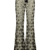 Gia Mesh Sequins Low Rise Flare