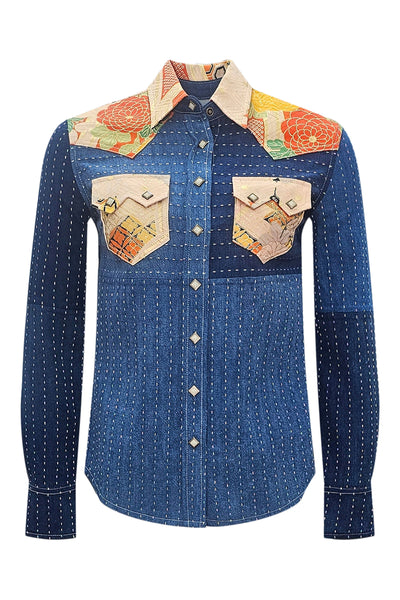 Andrew/Saddle Stitch Twill Western Shirt