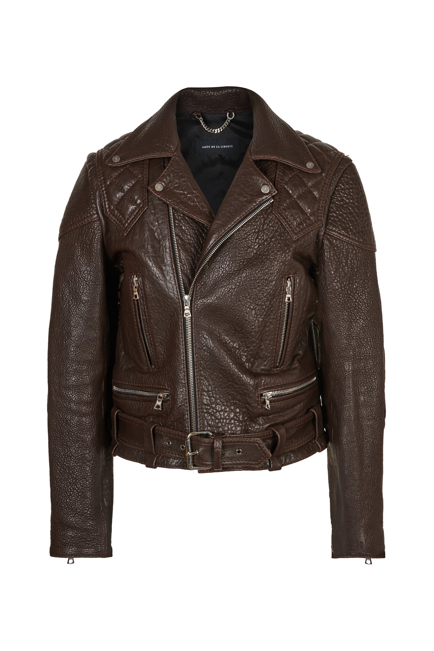Vinny/Caravaggio Leather Moto Jacket