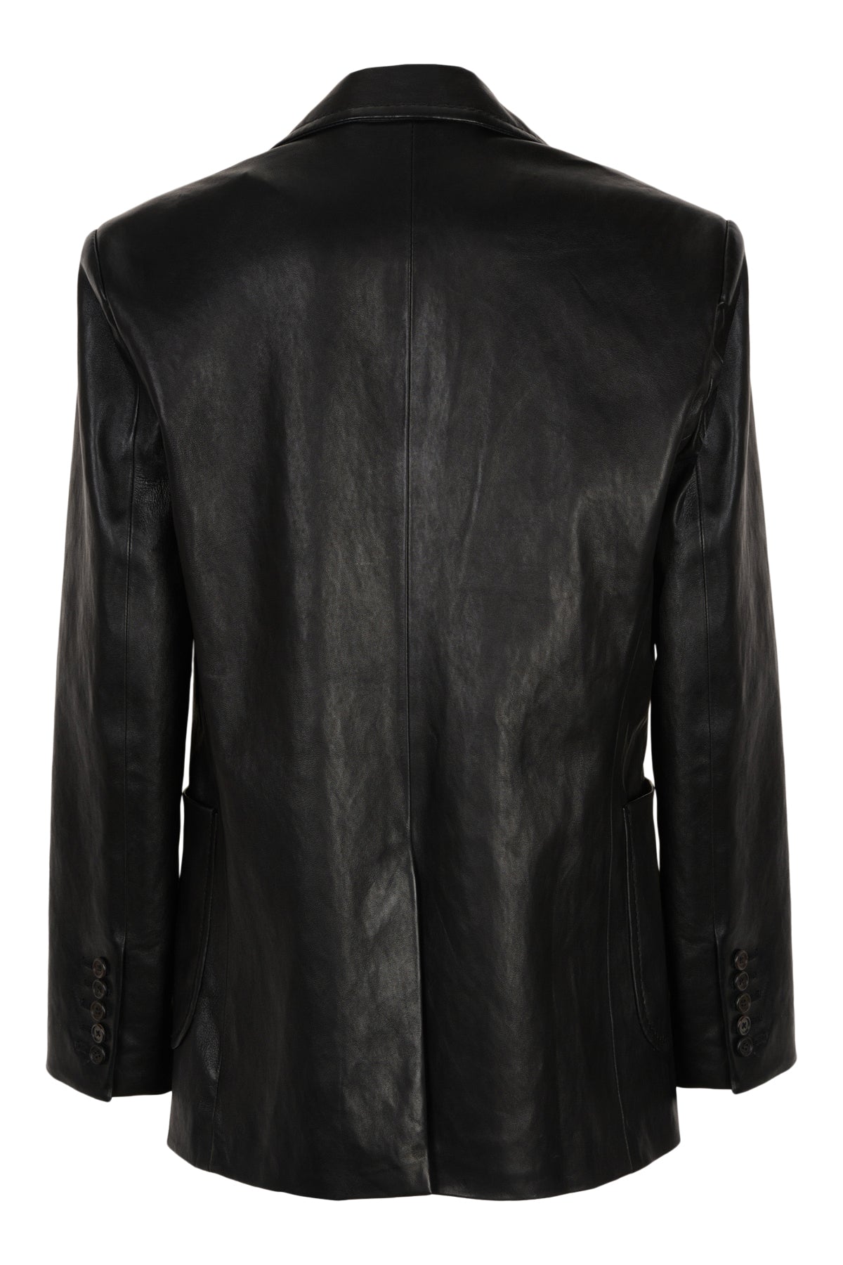 James/Stretch Speed Leather Blazer