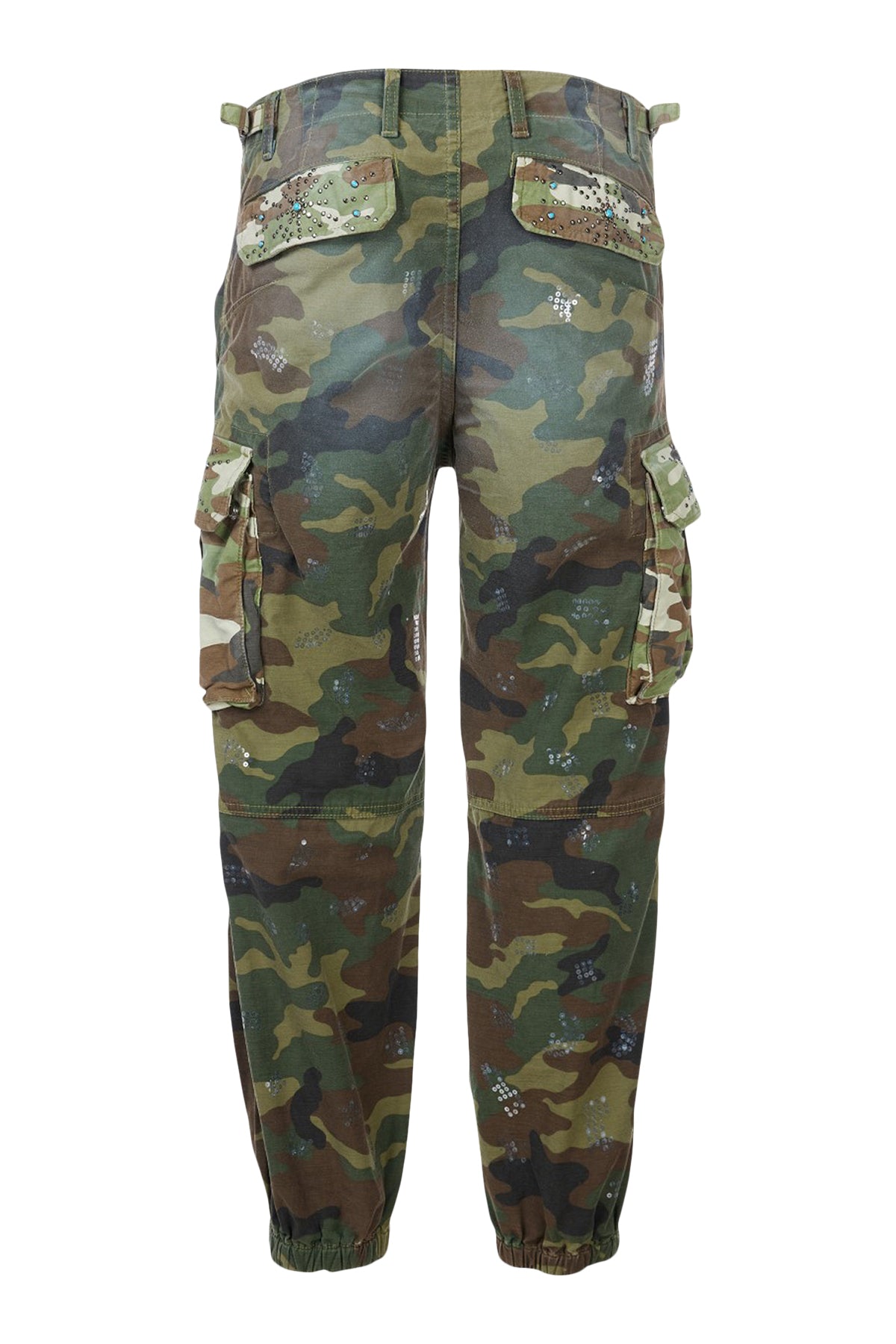 Sylvester/Embellished Camo Military Pants