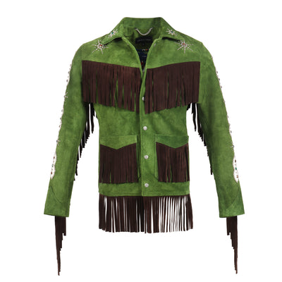 Jesse/Embellished Suede Fringe Western Jacket