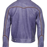 Bruce Embellished Leather Western Jacket