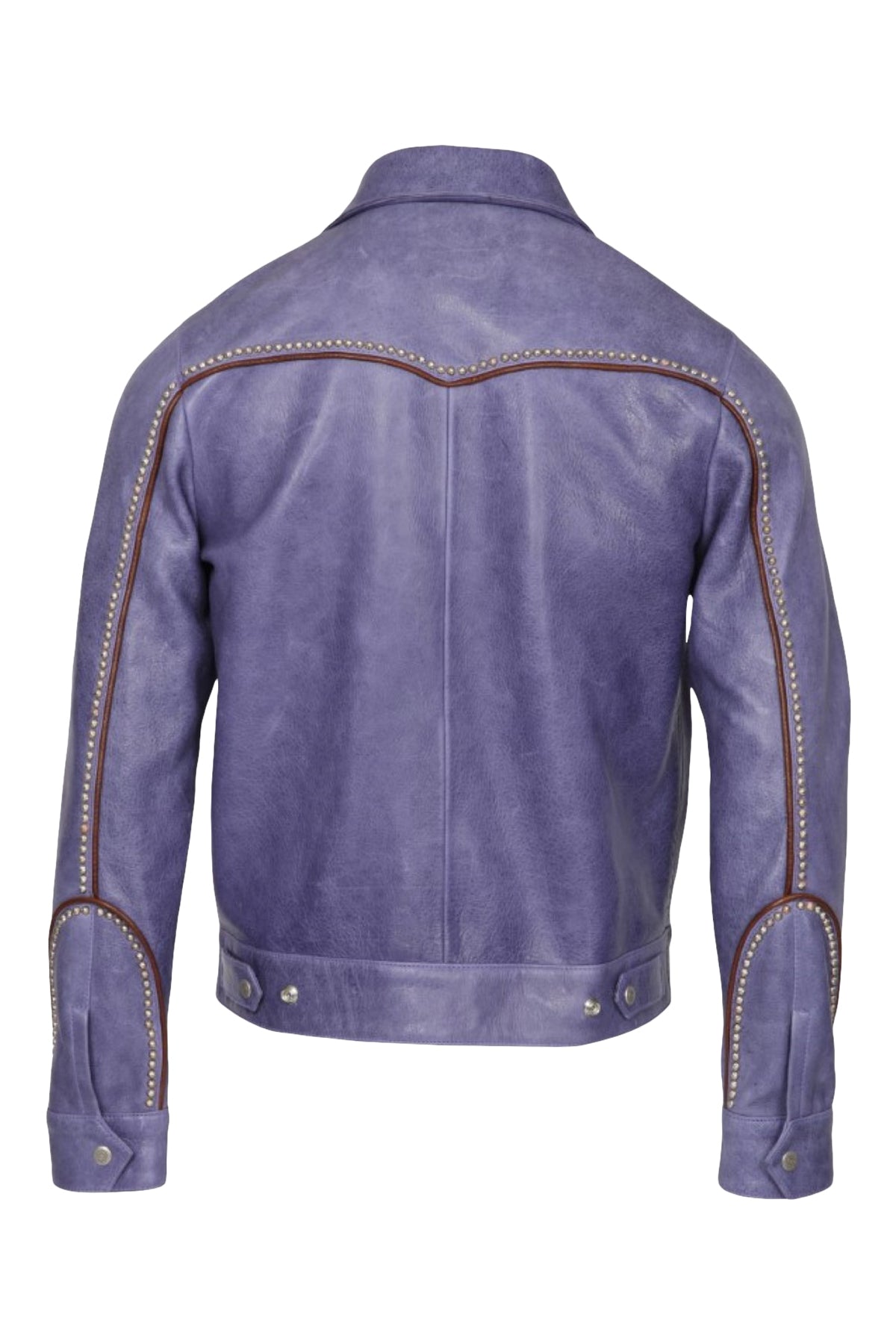 Bruce/Embellished Leather Western Jacket