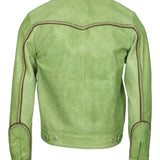 Bruce Embellished Leather Western Jacket