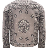 Johnny/Leather Bandana Print/Trucker Jacket