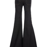 Linda/Embellished Stretch Denim Lr Super Flare