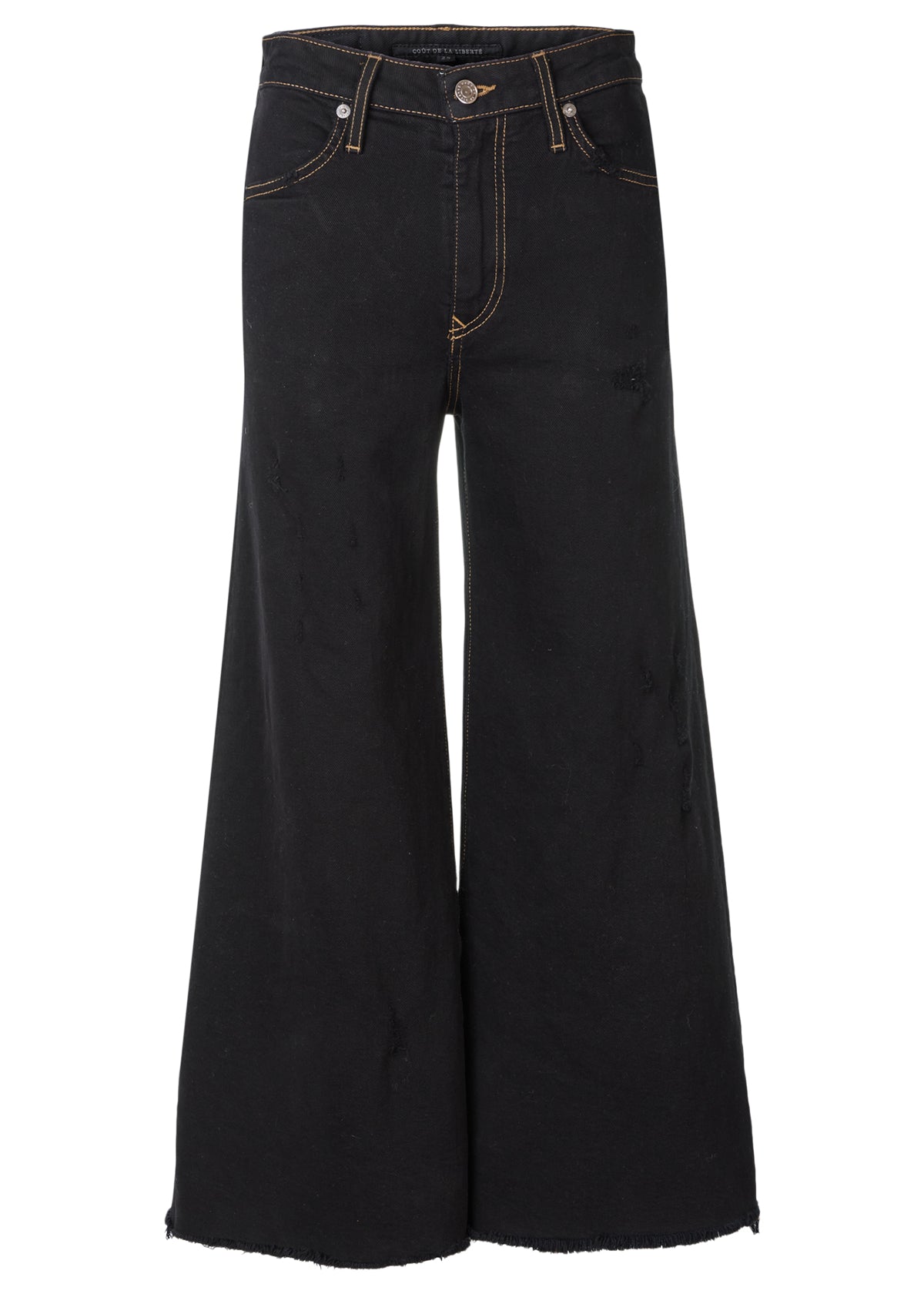 Tyra Stretch Denim Cropped Gaucho