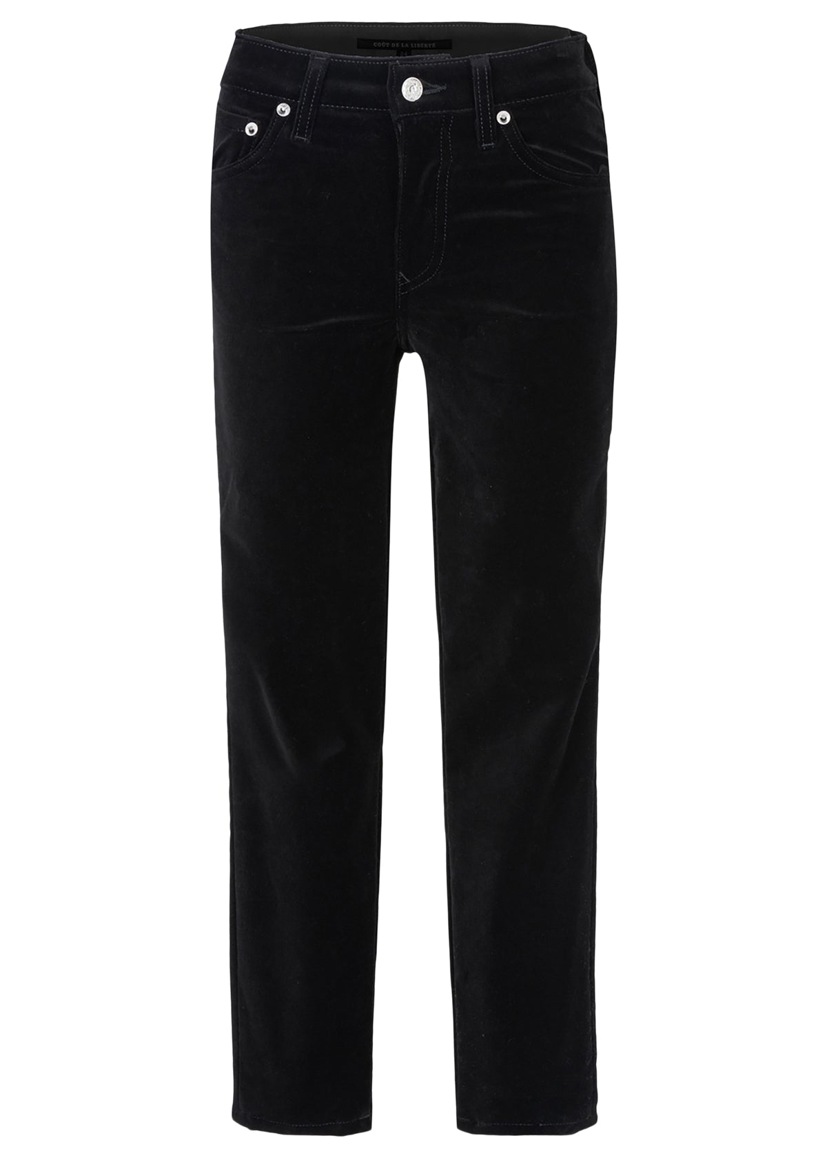 Candice/Stretch Velvet Cropped Skinny