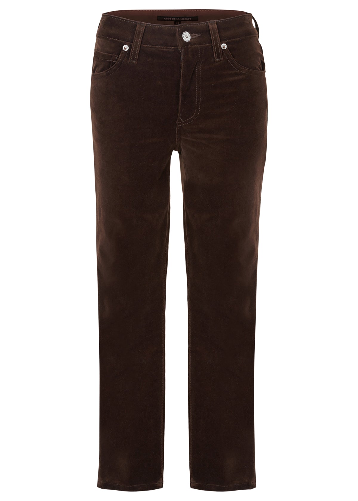 Candice/Stretch Velvet Cropped Skinny