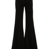 Natalia/Embellished Stretch Cord Mid Rise Flare