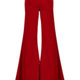 Natalia Stretch Cord Mid Rise Super Flare