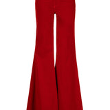 Natalia Stretch Cord Mid Rise Super Flare