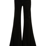 Natalia Stretch Cord Mid Rise Super Flare