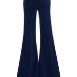 Natalia Stretch Cord Mid Rise Super Flare