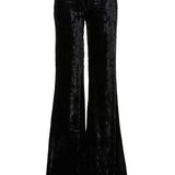 Linda/Viscose Velvet Low Rise Super Flare