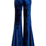Linda/Viscose Velvet Low Rise Super Flare