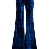 Linda/Viscose Velvet Low Rise Super Flare