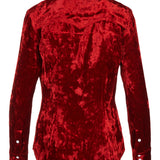 Rosie/Viscose Velvet Western Shirt
