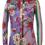 Rosie/Silk Charmeuse Western Shirt