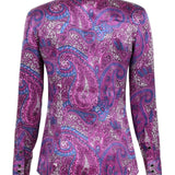 Rosie/Silk Charmeuse Western Shirt