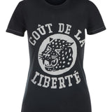 Kate Flocked Cougar Cotton Tee