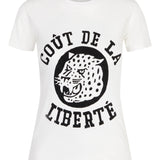 Kate Flocked Cougar Cotton Tee