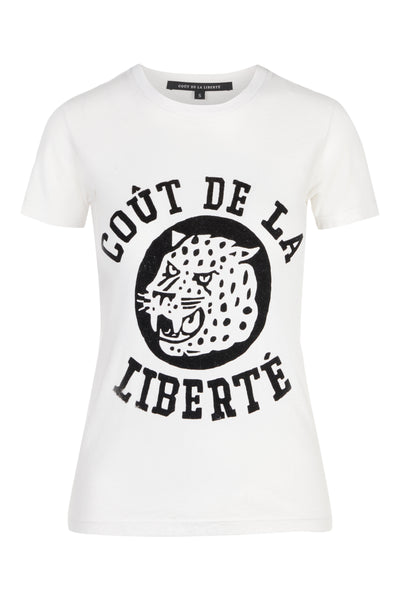 Kate/Flocked Cougar Cotton T-Shirt