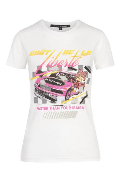 Kate/Race Car Cotton T-Shirt