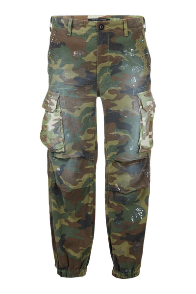 Sylvester/Embellished Camo Military Pants