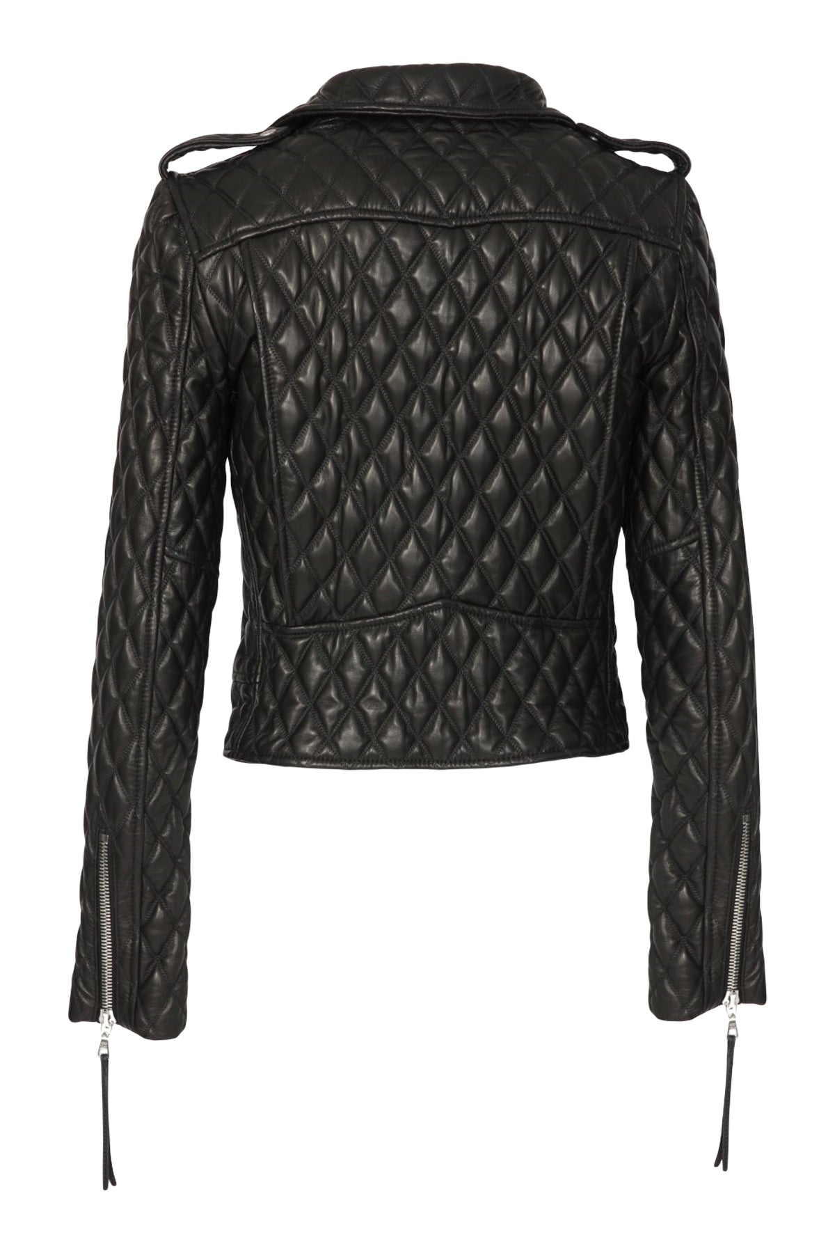 Cindy/Quilted Leather Moto Jacket