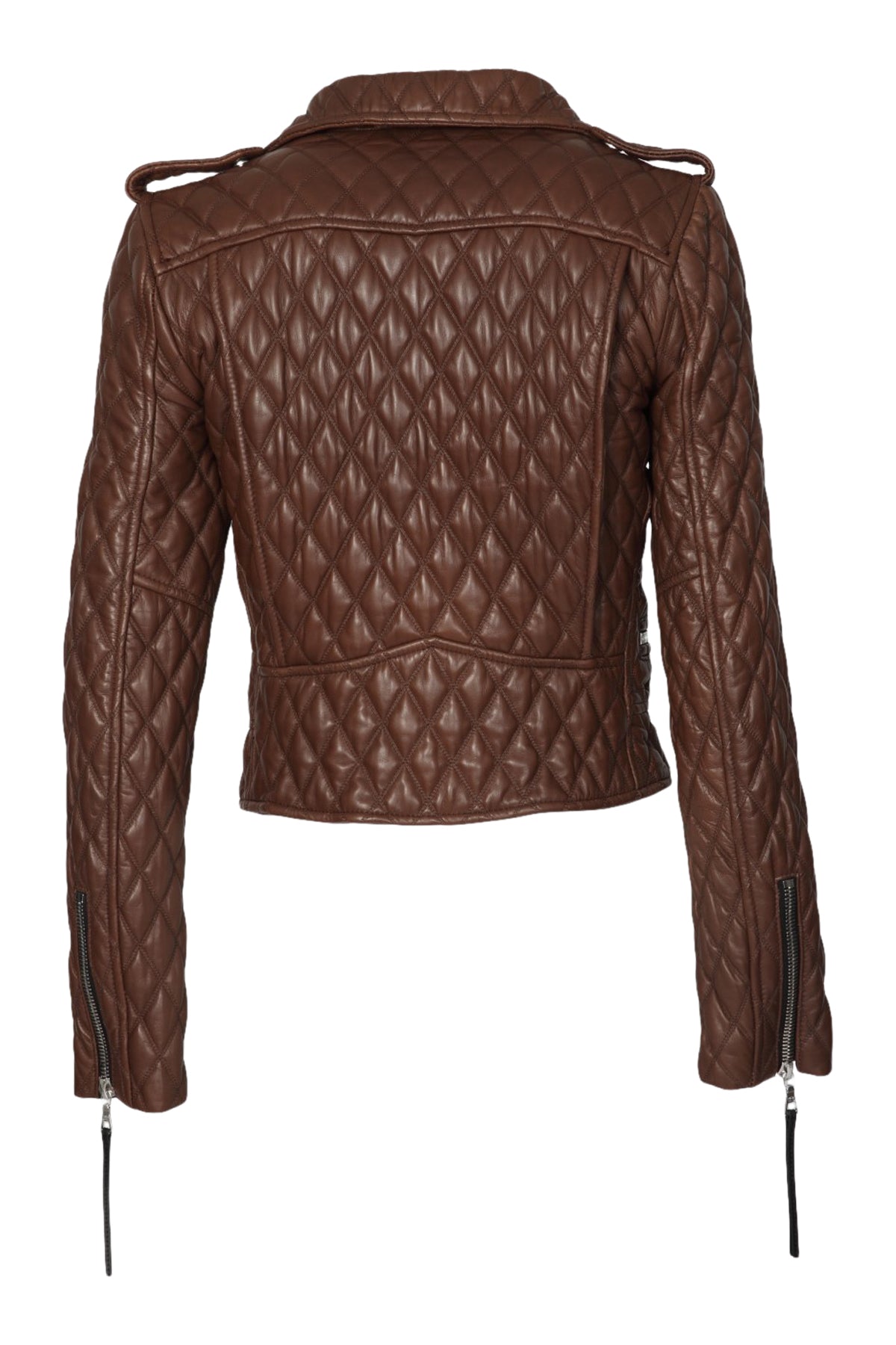 Cindy/Quilted Leather Moto Jacket