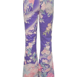 Denise/Vintage Silk Kimono High Rise Flare